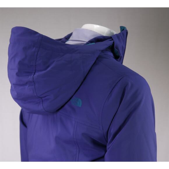 The North Face Women's Purple Zip Front Primaloft Hooded Windwall Jacket XL - Picture 7 of 10